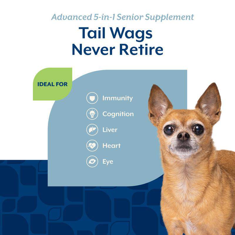 NaturVet Senior Advanced 5-in-1 Support Soft Chews for Dogs