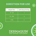 Dermaquin Skin Support Supplement for Large Dogs, 60 Soft Chews