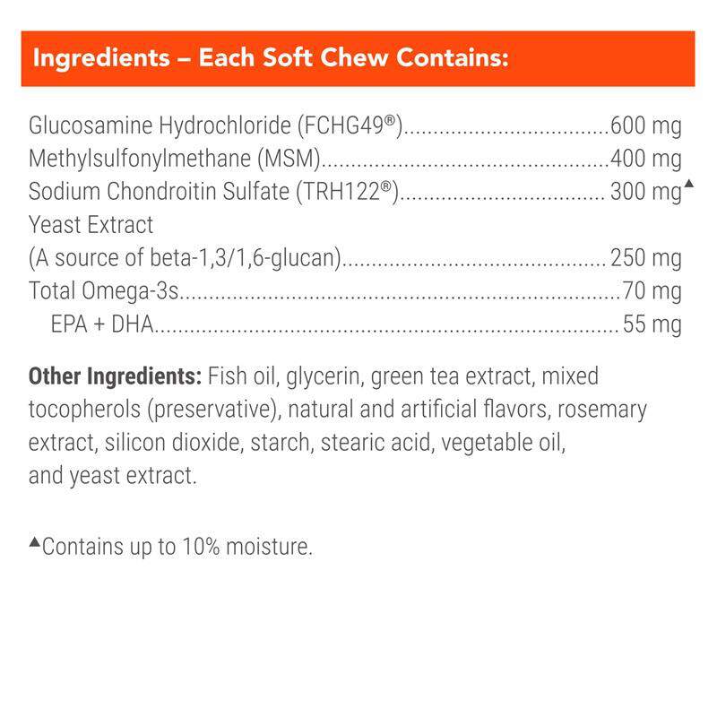 Cosequin Senior Maximum Strength Joint Health Supplement for Dogs, 120 Soft Chews