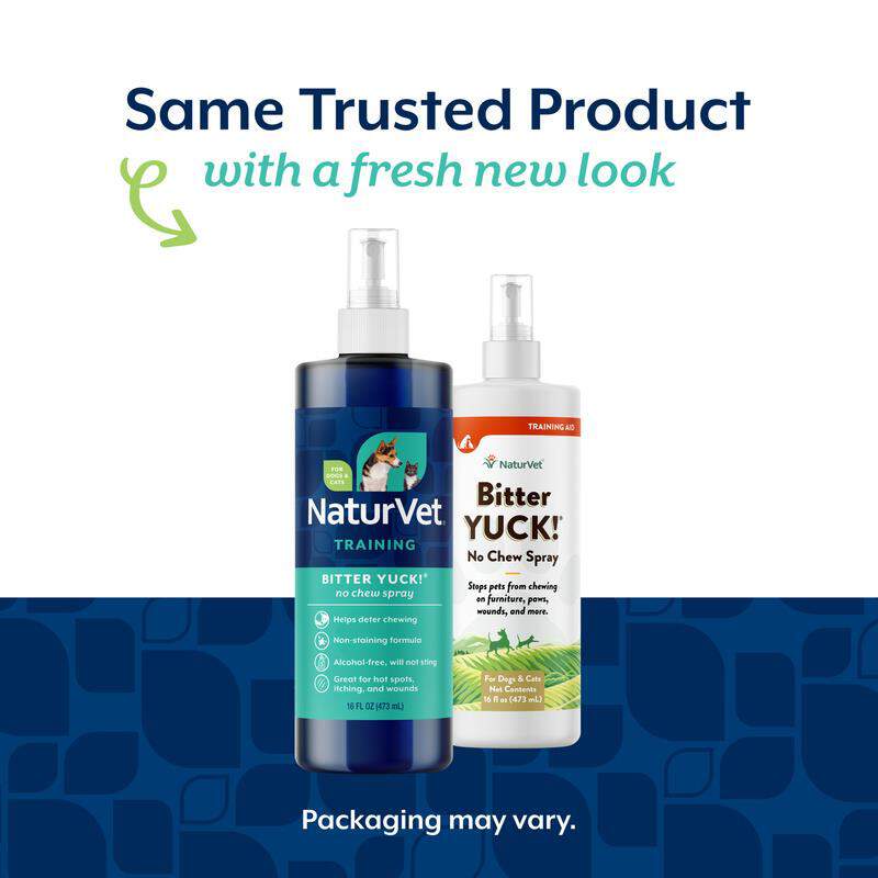NaturVet Bitter Yuck! No Chew Spray, 16 oz