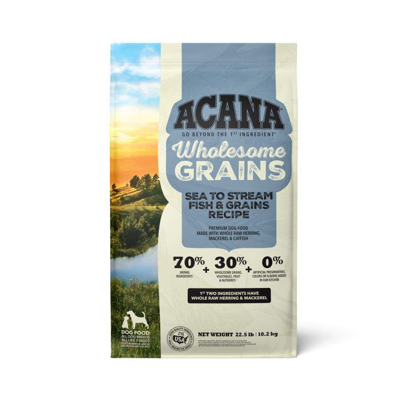 Acana Regionals Wholesome Grains Sea to Stream Dry Dog Food, 22.5 lbs