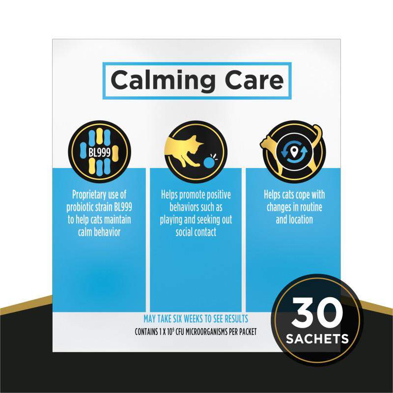 Purina Pro Plan Veterinary Supplements Calming Care Powder Supplement for Cats, 30 sachets box