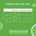 Dermaquin Skin Support Supplement for Small to Medium Dogs and Cats, 60 Soft Chews