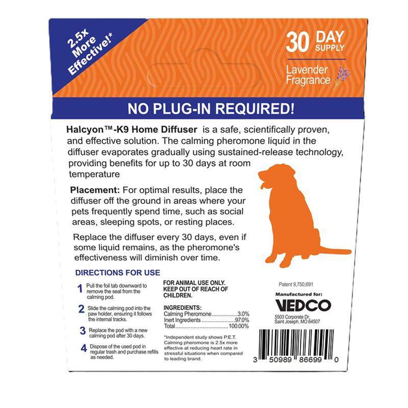 HALCYON-K9 Calming Home Diffuser Starter Kit for Dogs, 1 pack